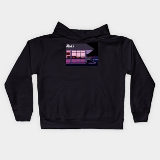 Late night at the diner Kids Hoodie